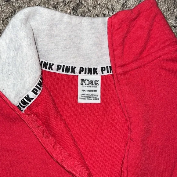 PINK quarter zip sweatshirt - Picture 2 of 3